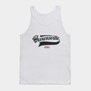 Brownsville New York Brooklyn - Brownsville  Brooklyn Schriftzug - Vintage Brownsville Logo Tank Top